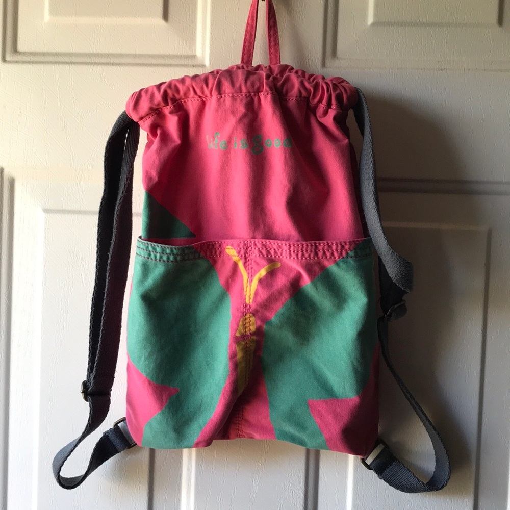 Life is Good cinch backback